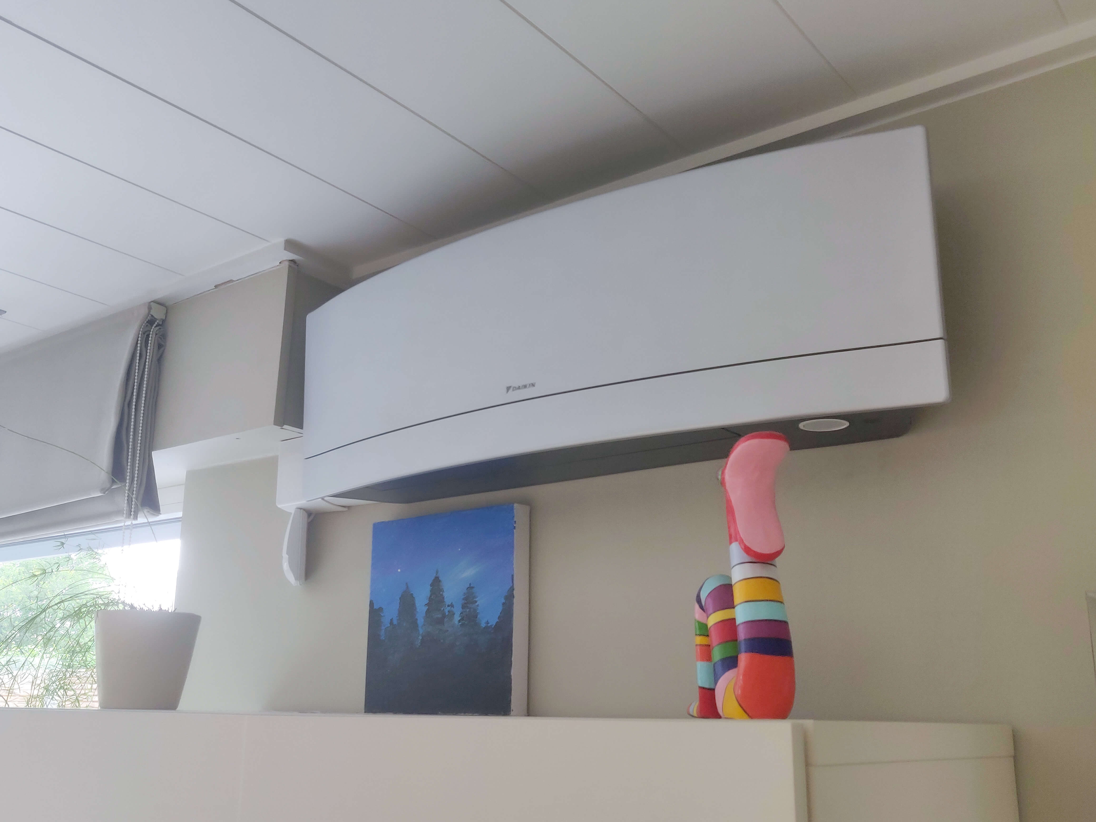 Stylish airco in particuliere woning.